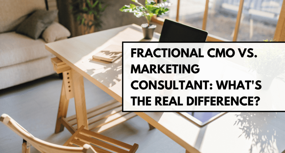 Fractional CMO vs. Marketing Consultant: What's the Real Difference? blog banner
