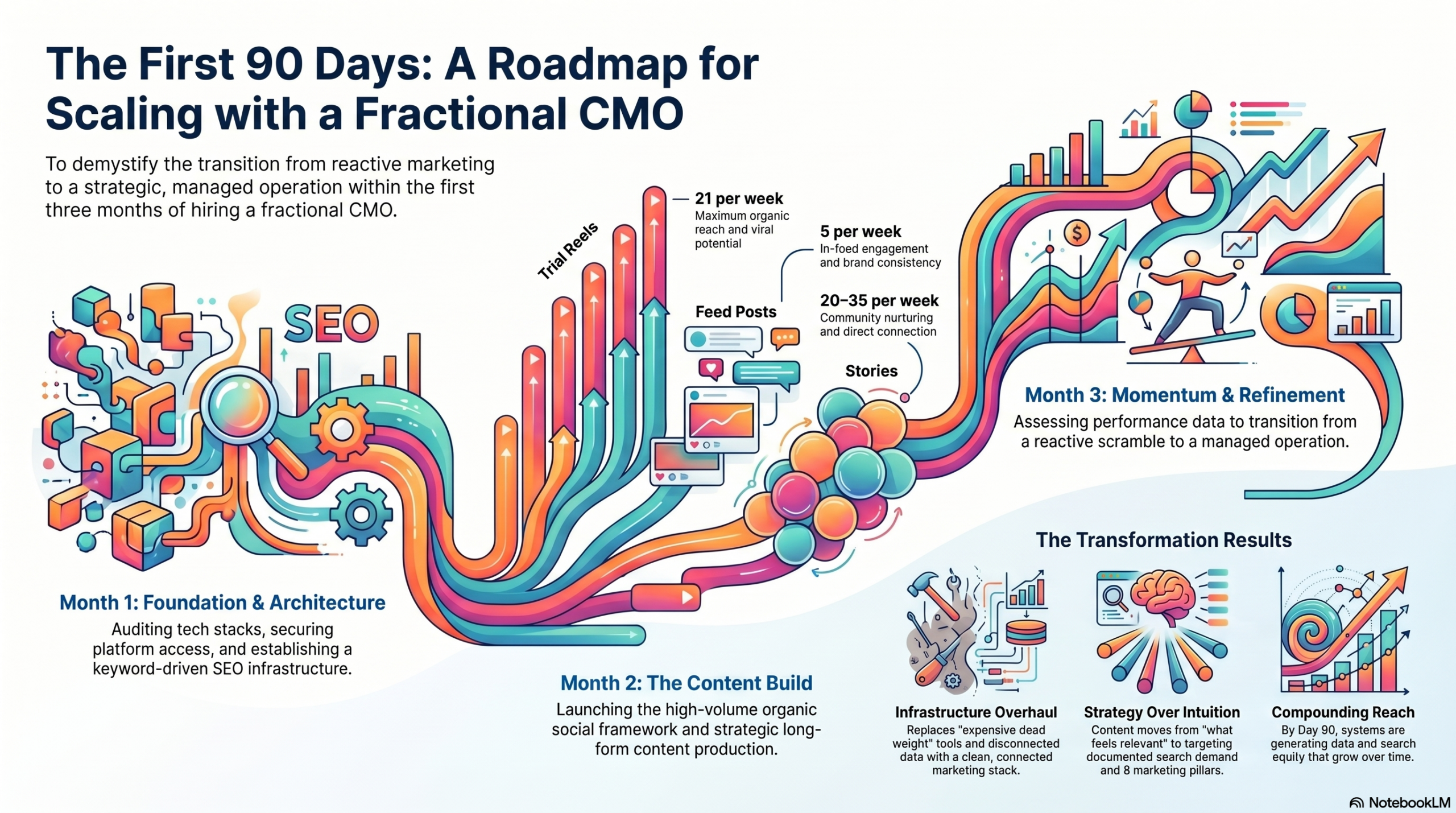 The First 90 Days With a Fractional CMO: What to Expect Graphic