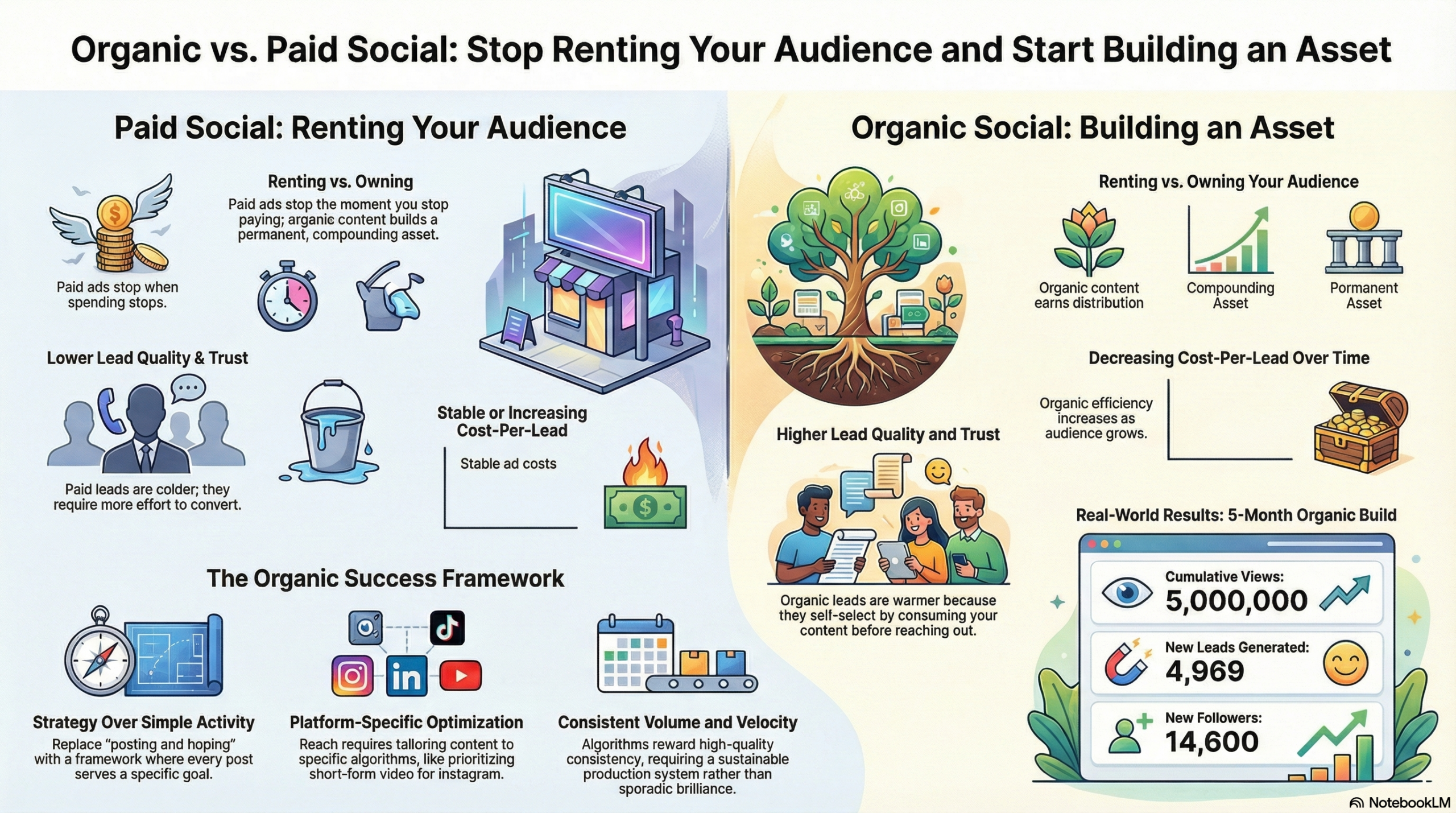 Organic Social Media versus Paid Social Media