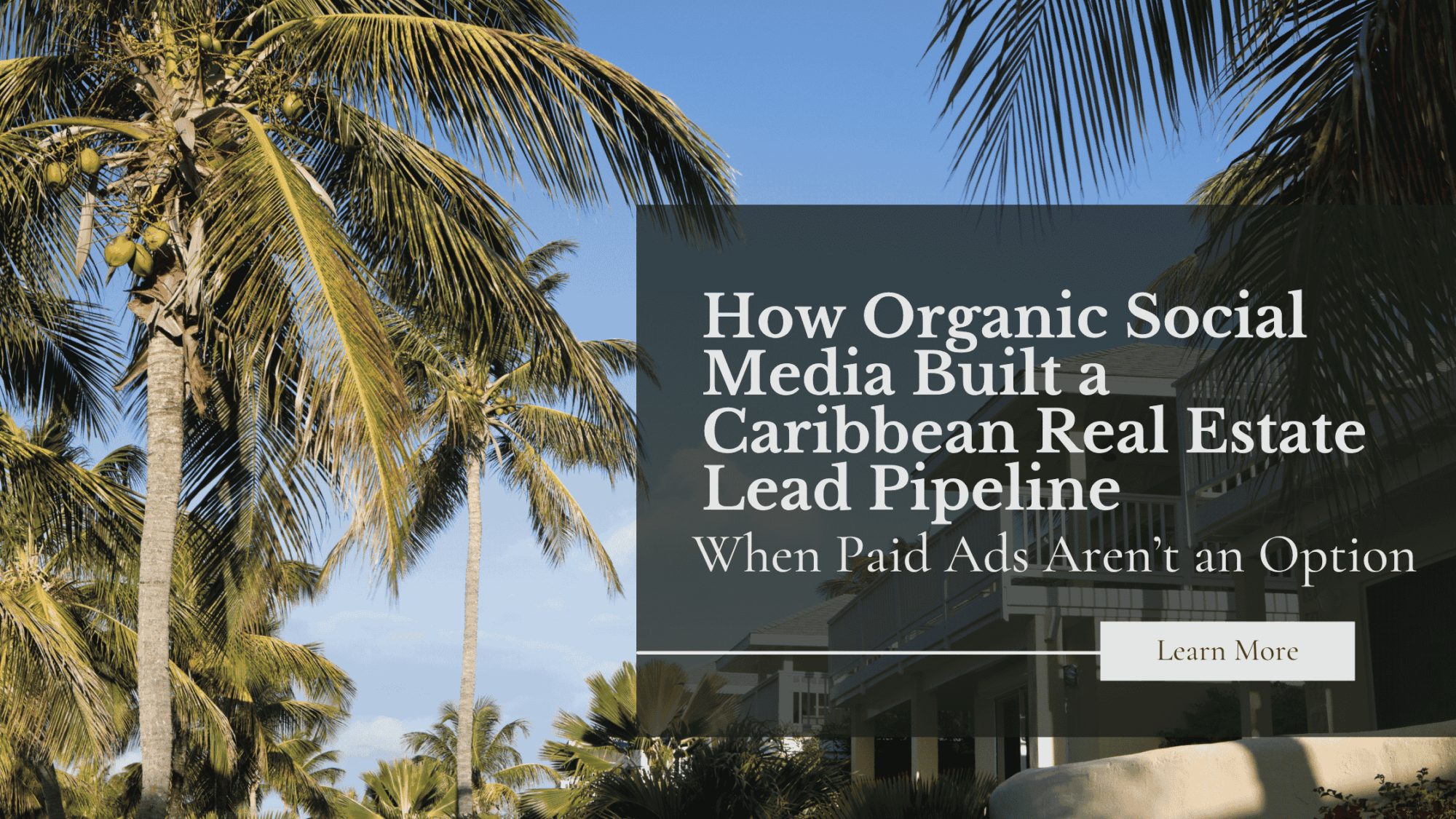 When Paid Ads Aren’t an Option: How Organic Social Media Built a Caribbean Real Estate Lead Pipeline