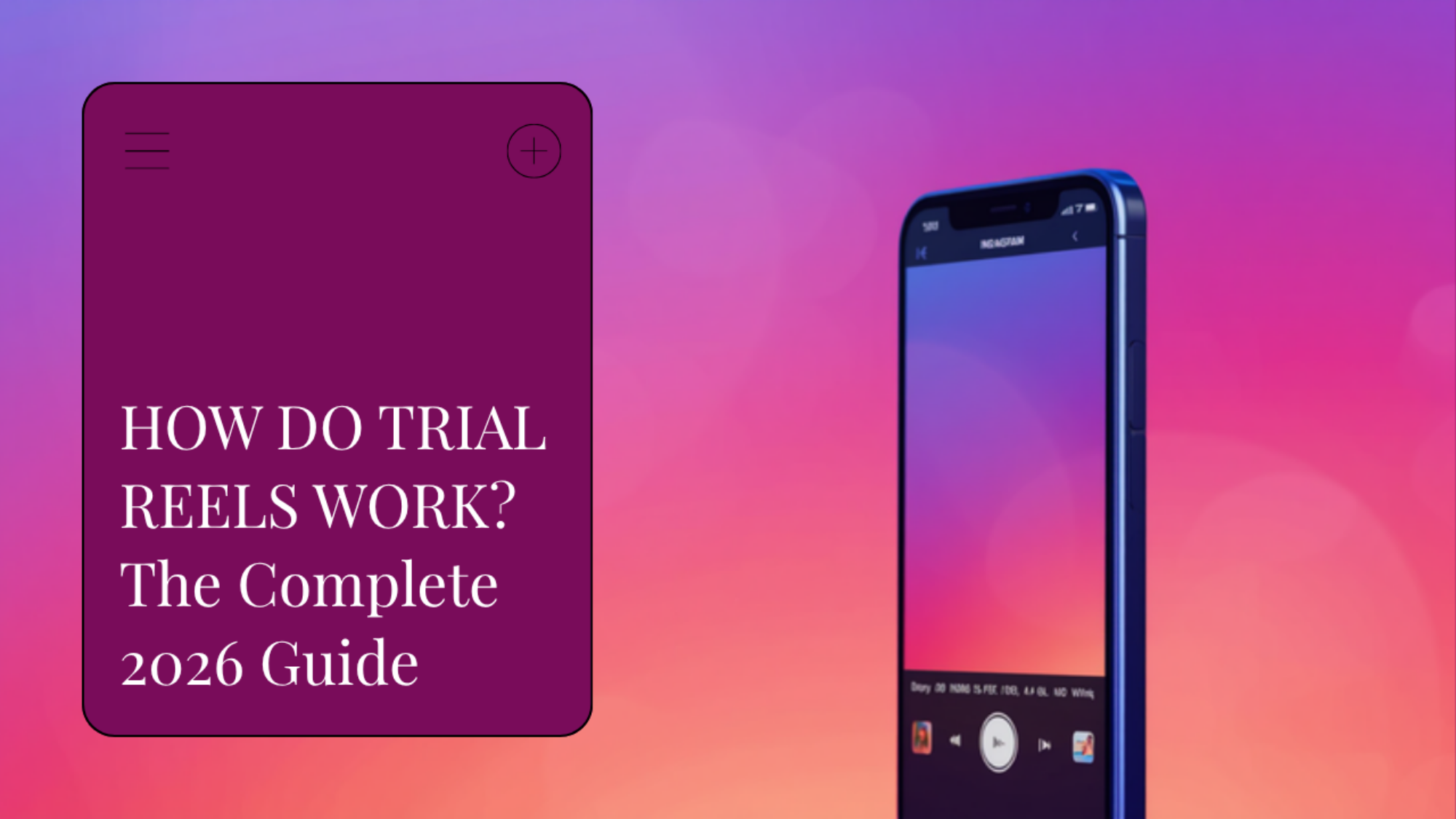 How do Trial Reels work complete guide blog header, Leslie M Lyon