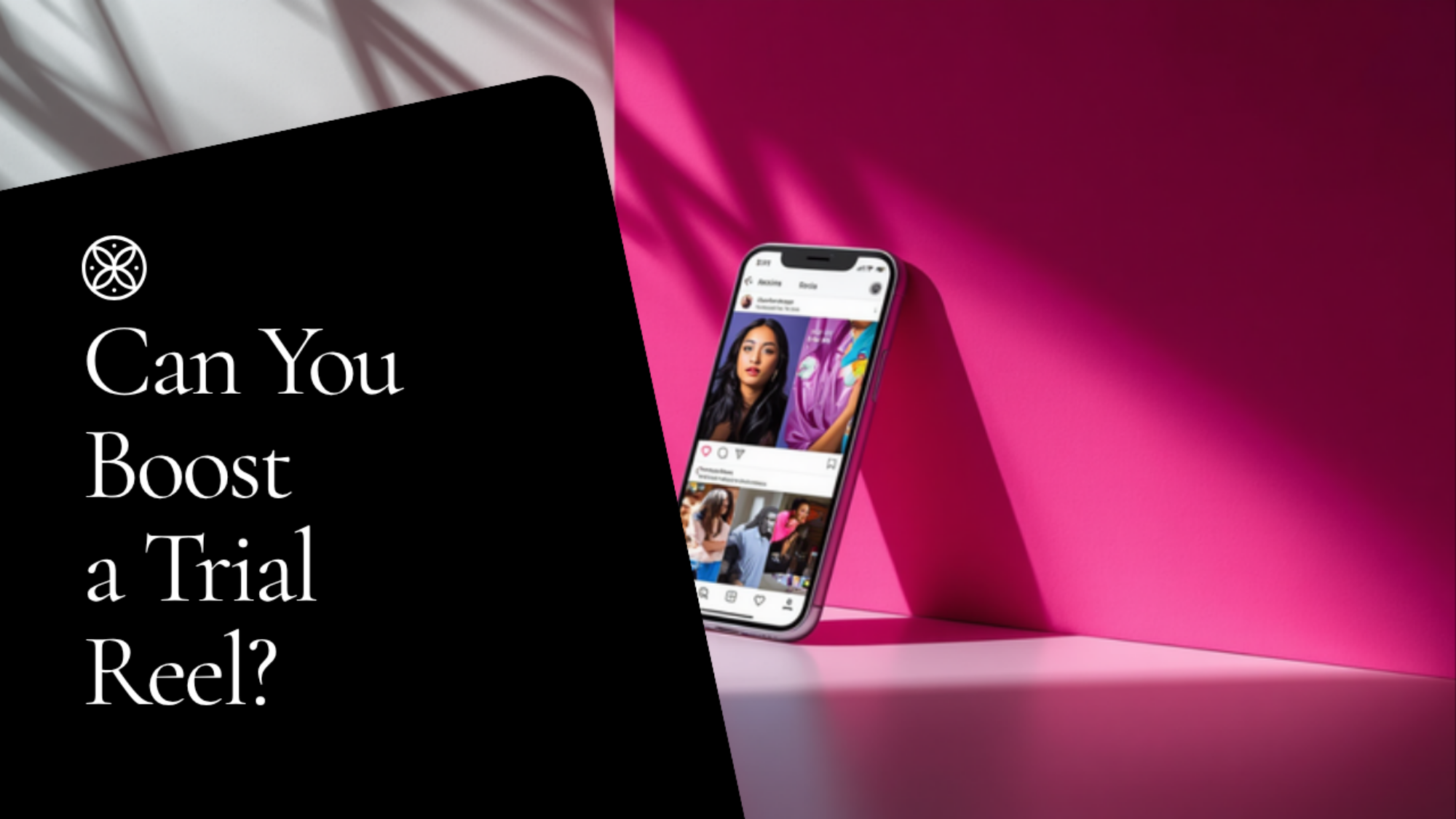Can you boost a Trial Reel blog header, Leslie M Lyon