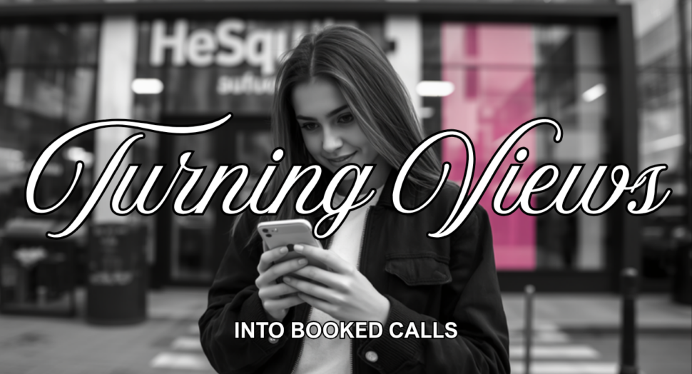 Turning Instagram views into booked calls blog header, Leslie M Lyon