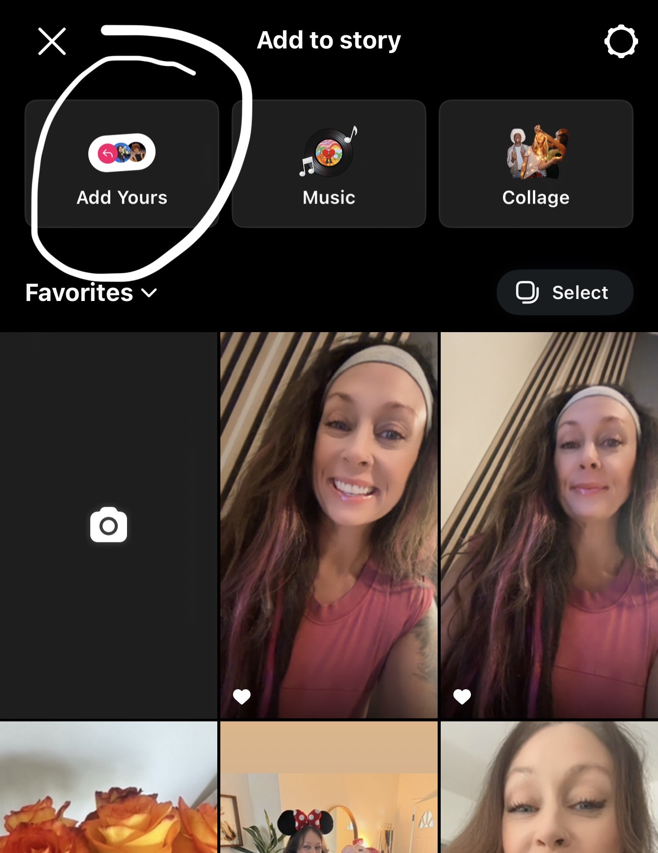 Instagram Stories views example