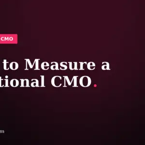 Blog header reading How to Measure a Fractional CMO
