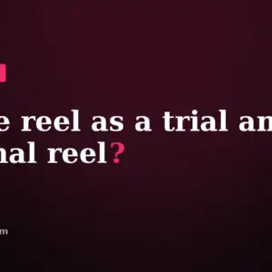 Can you post the same reel as a trial and a normal reel, on the Leslie M Lyon blog card