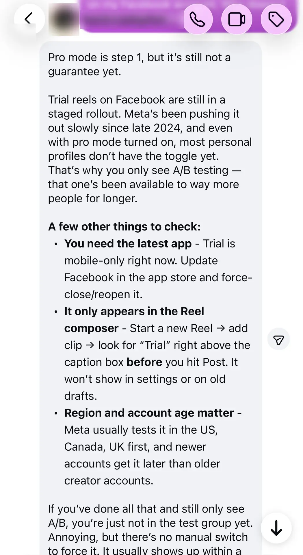 9 of 12: Meta AI: staged rollout since late 2024, mobile only, in the reel composer above the caption. Pro mode is step one, no guarantee.