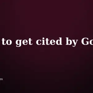 How to get your content cited by Google AI, on the Leslie M Lyon blog card